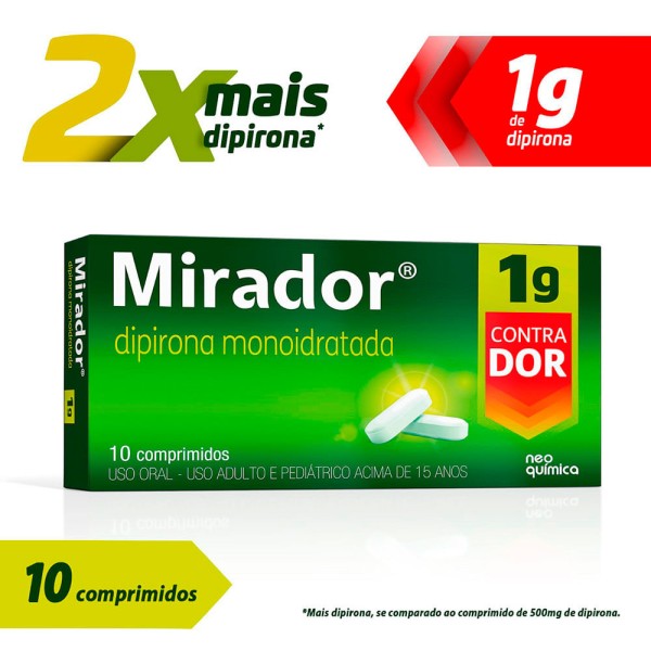 Encontraproduto.com.br - Mirador 1G Comprimido - Caixa com 10 Comprimidos