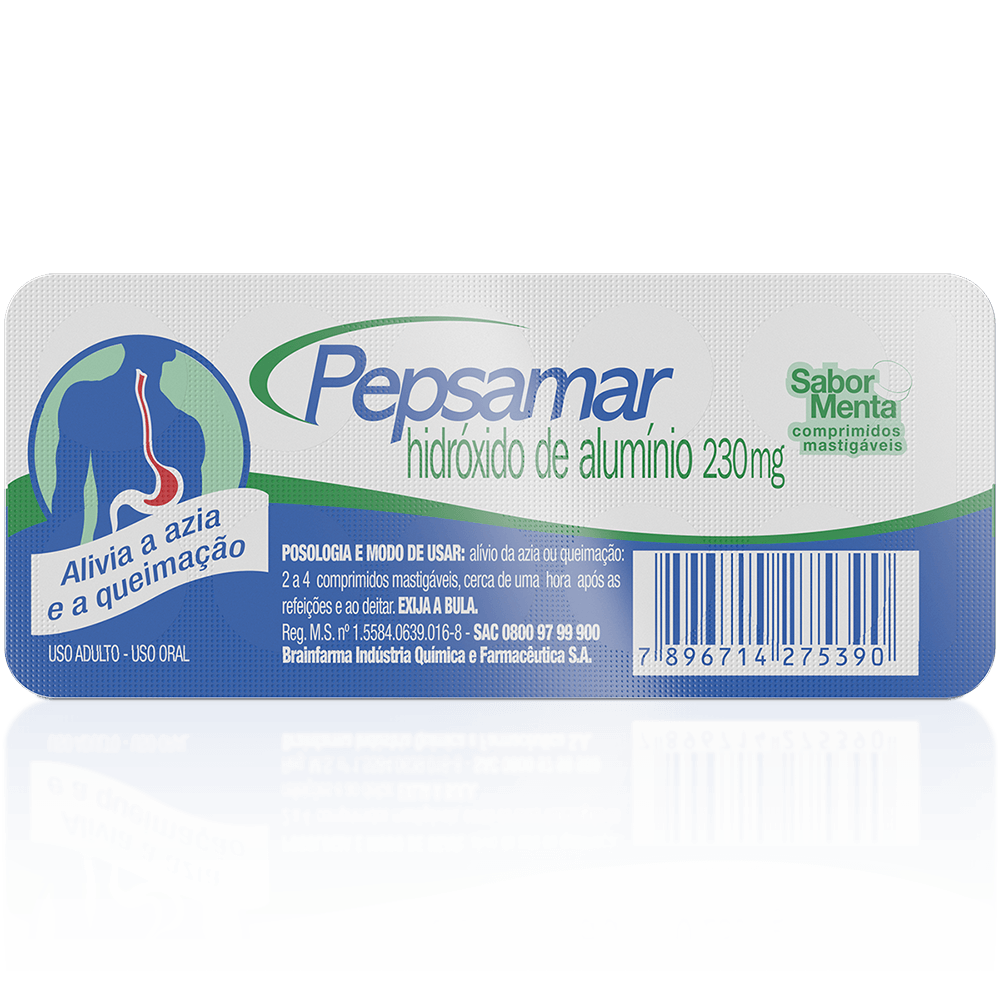 Encontraproduto.com.br - Pepsamar Menta Com 10 comprimidos
