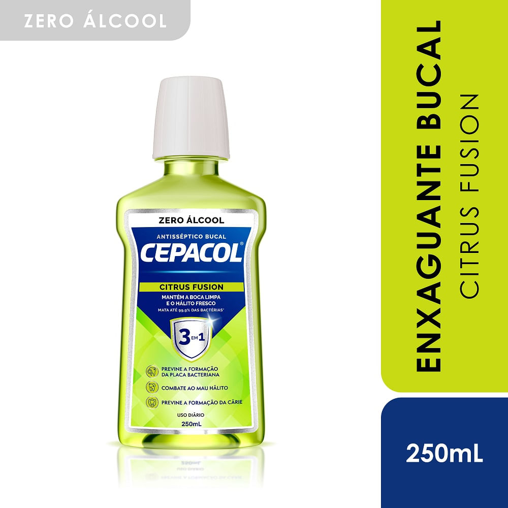Solução Bucal Cepacol Citrus Fusion Sem Álcool 250ml