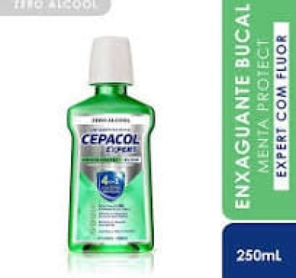 Encontraproduto.com.br - Enxaguatório Bucal Cepacol Expert Menta 4 em 1 Sem Álcool 250ml