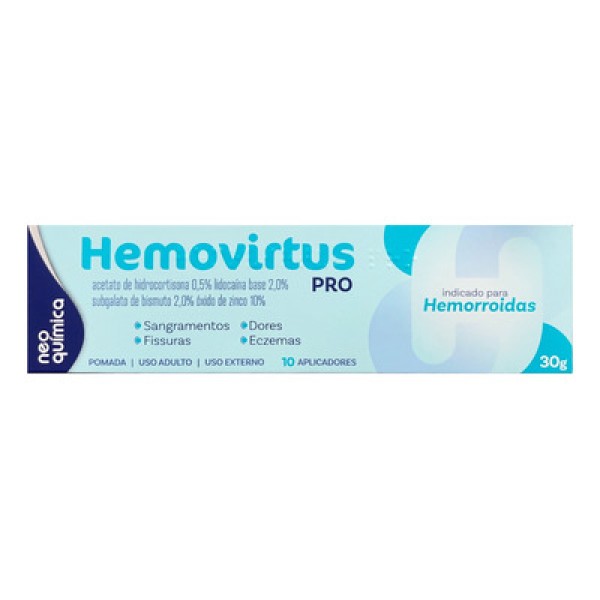 Encontraproduto.com.br - Pomada Hemovirtus Pro 30g Neo Quimica