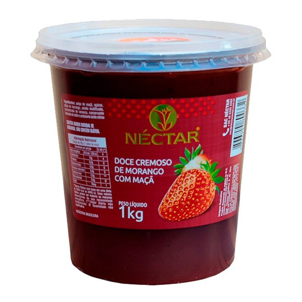 Encontraproduto.com.br - Doce Cremoso NÉCTAR Morango e Maça 1kg