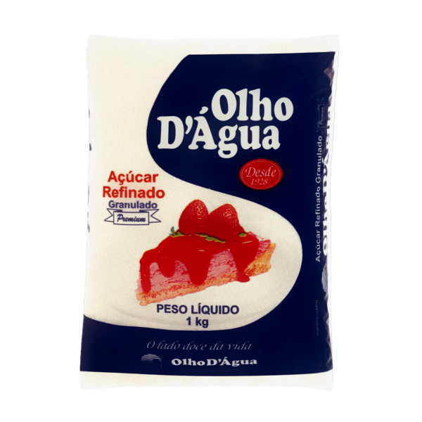 Açúcar Refinado Olho D`Água 1kg