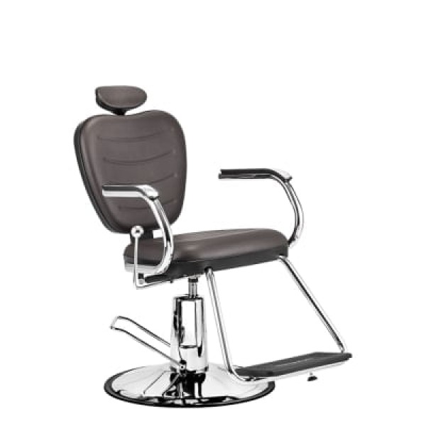 Encontraproduto.com.br - Cadeira Hidr. Reclinavel Barber Top 3762 Rpa Tabaco - Dompel Moveis