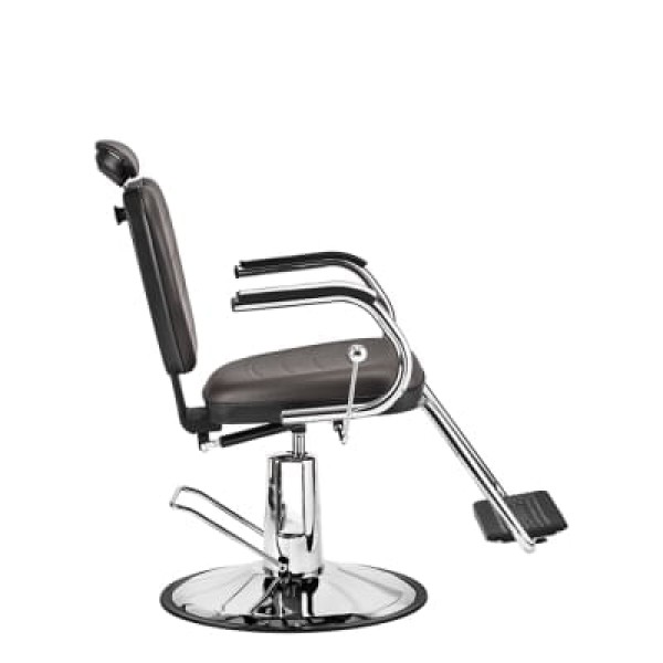 Encontraproduto.com.br - Cadeira Hidr. Reclinavel Barber Top 3762 Rpa Tabaco - Dompel Moveis