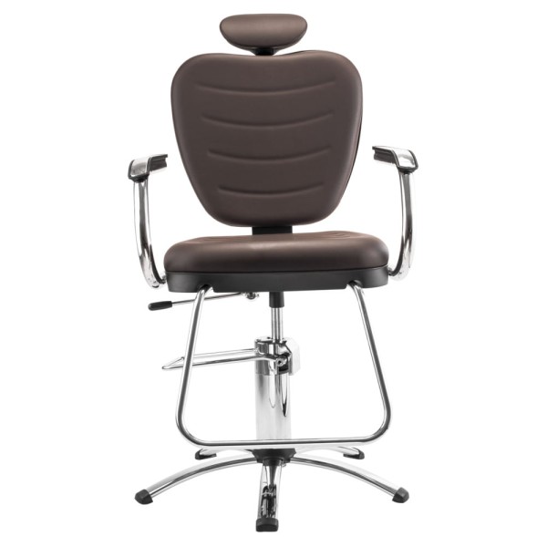 Encontraproduto.com.br - Cadeira Hidr. Reclinavel Barber Top 3762 Rpa Tabaco - Dompel Moveis