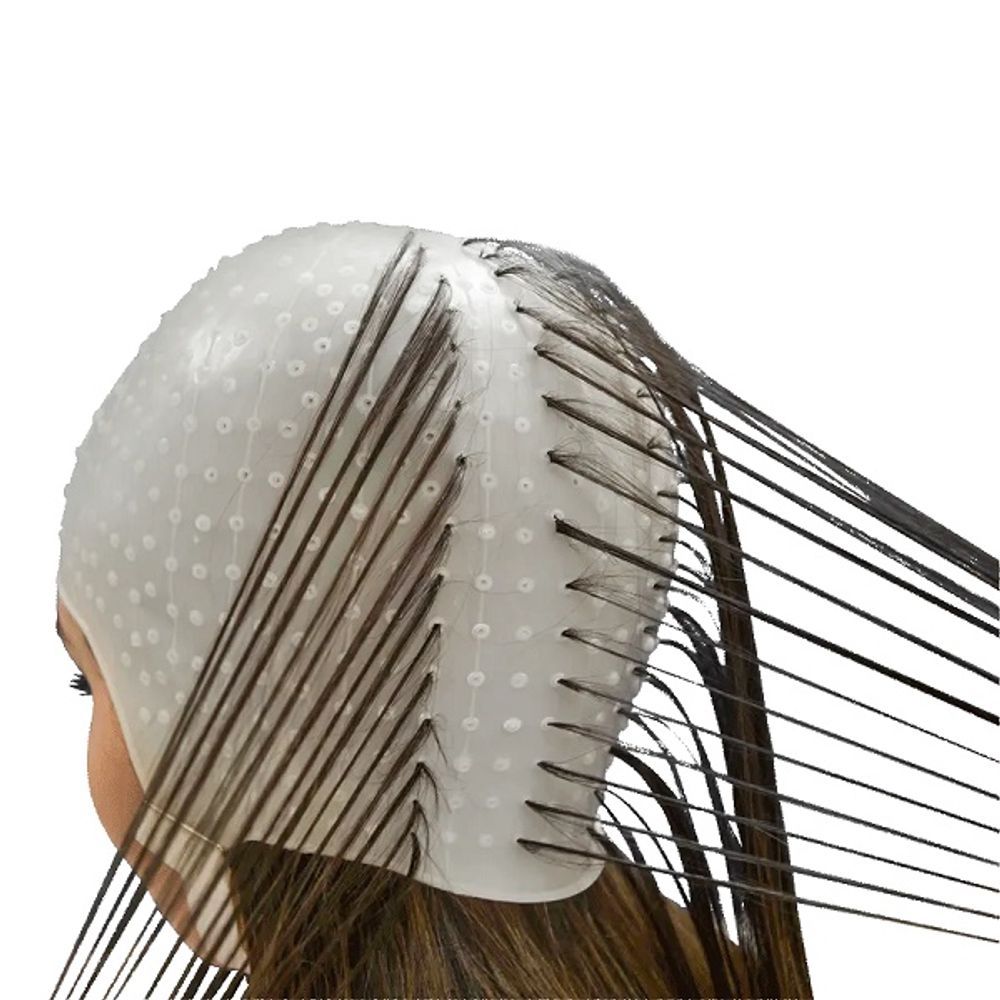 Encontraproduto.com.br - Touca Siliconada para Mechas - Dompel - Ref 233