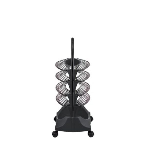 Encontraproduto.com.br - Carrinho Aux Smaltbell 4 Band 3381-1 Pint Preto - Dompel Moveis
