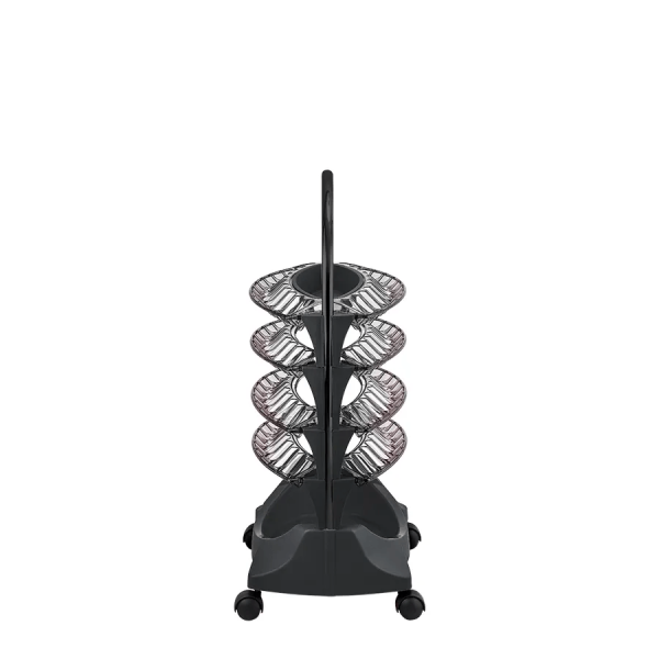 Encontraproduto.com.br - Carrinho Aux Smaltbell 4 Band 3381-1 Pint Preto - Dompel Moveis