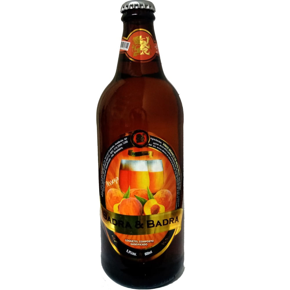 Chopp Vinho Badra e Badra 600ml Pêssego