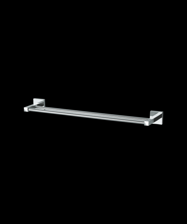 Encontraproduto.com.br - Porta Toalha Duplo Perflex Quadra Cromado 12121210