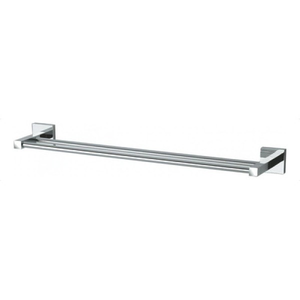 Encontraproduto.com.br - Porta Toalha Duplo Perflex Quadra Cromado 12121210
