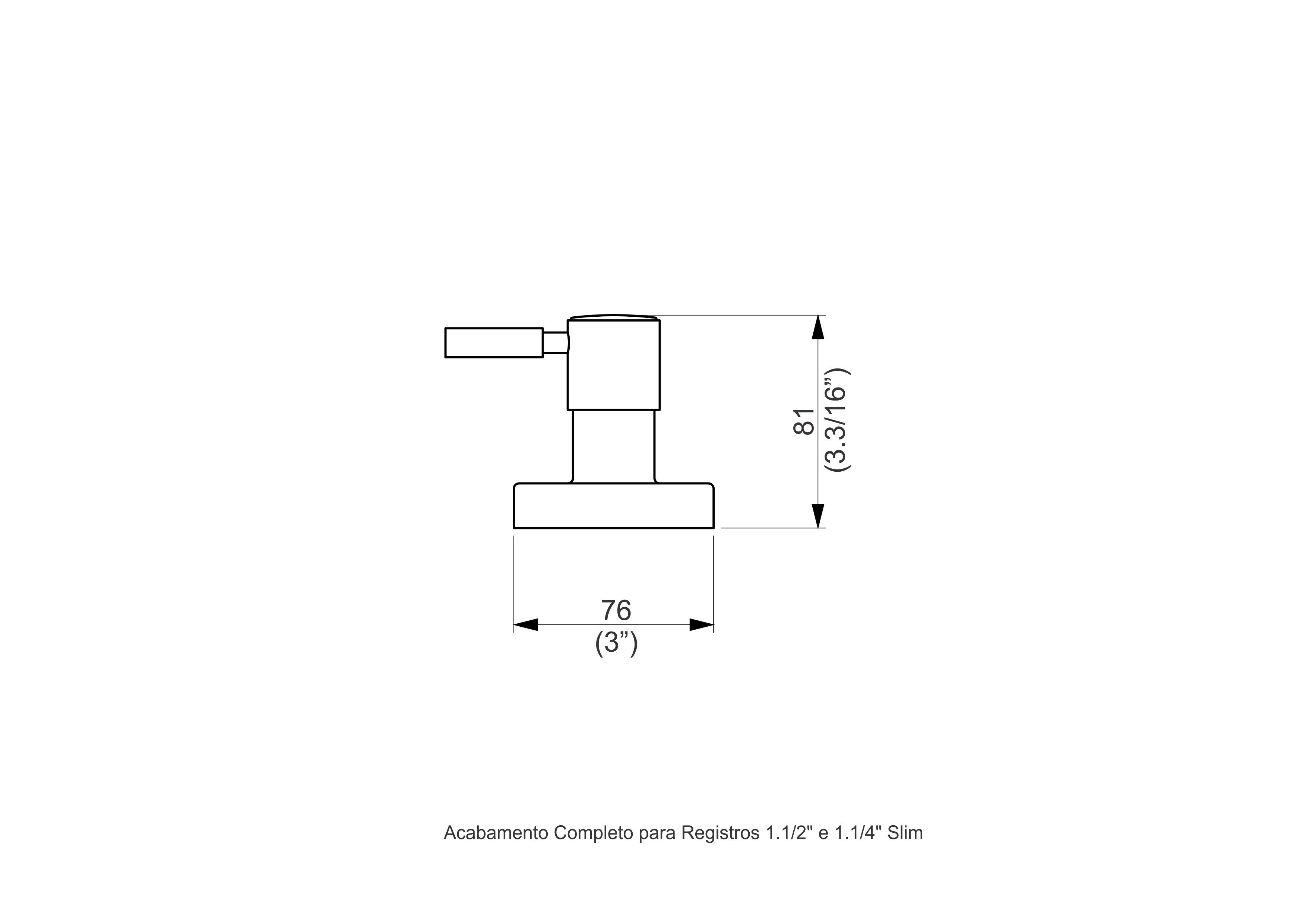 Encontraproduto.com.br - Acabamento para registro Slim C36 - Perflex