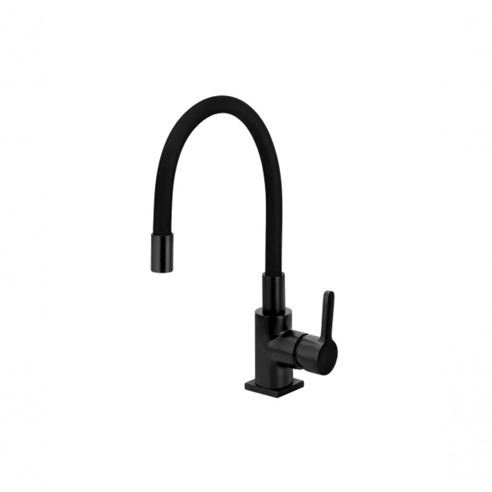 Torneira Misturador Monocomando Para Cozinha Baixo- Preto Fosco - Dom