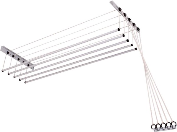 Encontraproduto.com.br - Varal Individual p/ Teto ou Parede Branco Maxeb