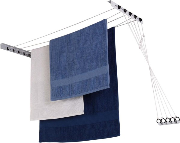 Encontraproduto.com.br - Varal Parede 350cm Polimax 7289 Aço Branco Maxeb