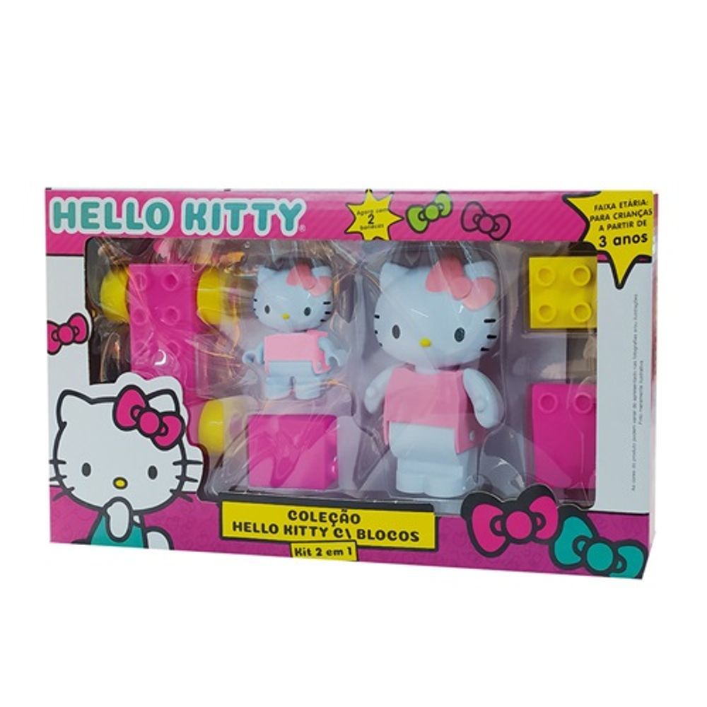 Encontraproduto.com.br - Brinquedo para Montar Hello Kitty com Blocos (3a+) - Monte Líbano