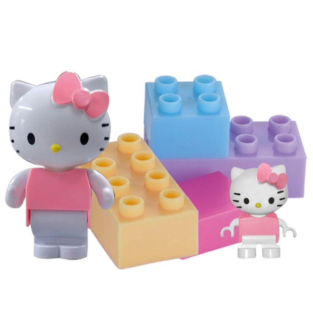 Encontraproduto.com.br - Brinquedo para Montar Hello Kitty com Blocos (3a+) - Monte Líbano