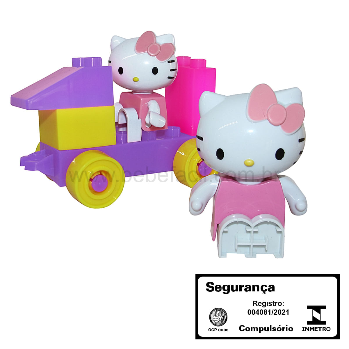 Encontraproduto.com.br - Brinquedo para Montar Hello Kitty com Blocos (3a+) - Monte Líbano