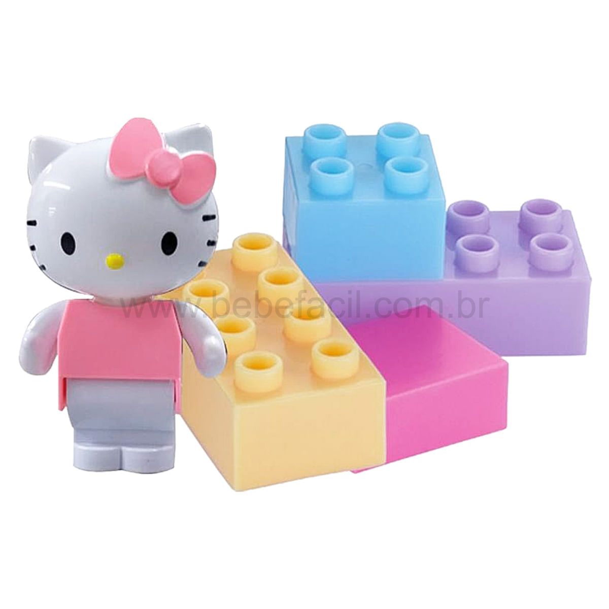 Encontraproduto.com.br - Brinquedo para Montar Hello Kitty com Blocos (3a+) - Monte Líbano