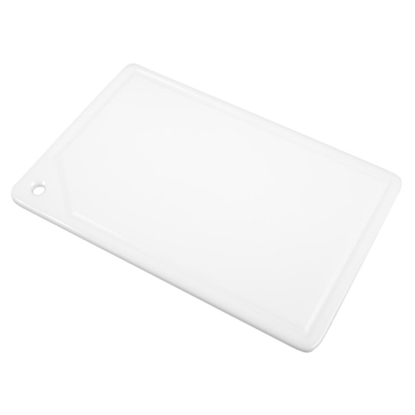 Encontraproduto.com.br - Placa de Corte Branca Pronyl com Canaleta 50x30x1 cm