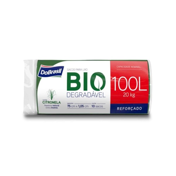 Encontraproduto.com.br - Saco Para Lixo Dobrasil Perfumado 100l Com 10 Unidades