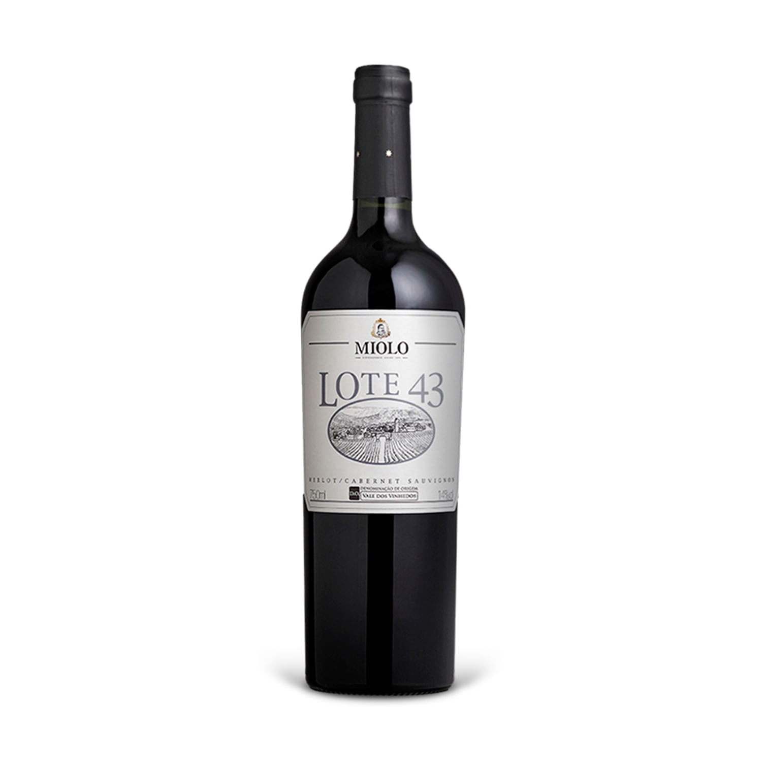 Encontraproduto.com.br - Vinho tinto Miolo Lote 43 Merlot e Cabernet Sauvignon 2020 750ml