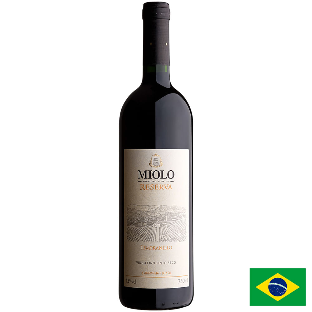 Encontraproduto.com.br - Vinho Tinto Seco Miolo Reserva 2009 Tempranillo 750ml