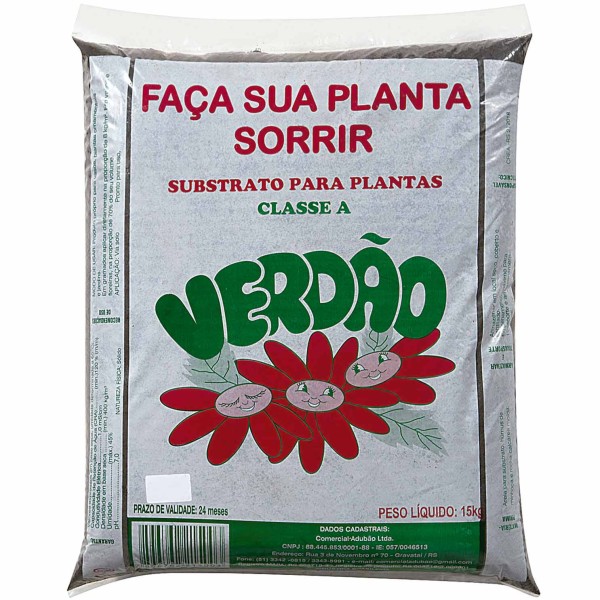 Substrato para Plantas Classe A Verdão 15kg