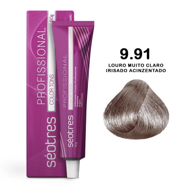 Encontraproduto.com.br - Tintura Seotres Louro Muito Claro Irisado Acinzentado 9.91