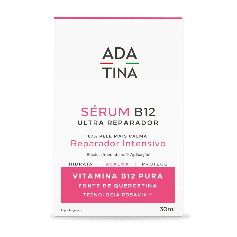 Sérum B12 Ultra Reparador Intensivo Anti-Vermelhidão Calmante para Pele Sensível e Rosácea