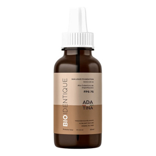 Bio.Identique FPS 75 Protetor Solar 12HS Toque Seco Aveludado Serum com Cor Noce
