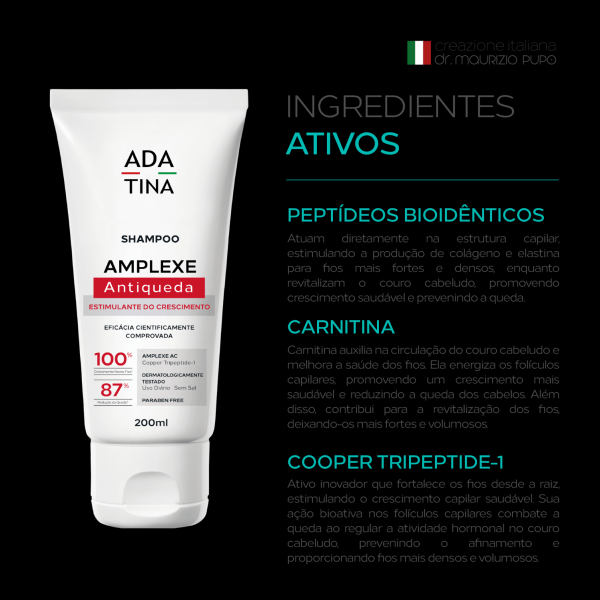 Encontraproduto.com.br - Amplexe Shampoo Antiqueda Ada Tina - Shampoo Antiqueda