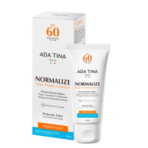 Encontraproduto.com.br - Protetor Solar Ada Tina Normalize Hydra Comfort FPS60 40mL