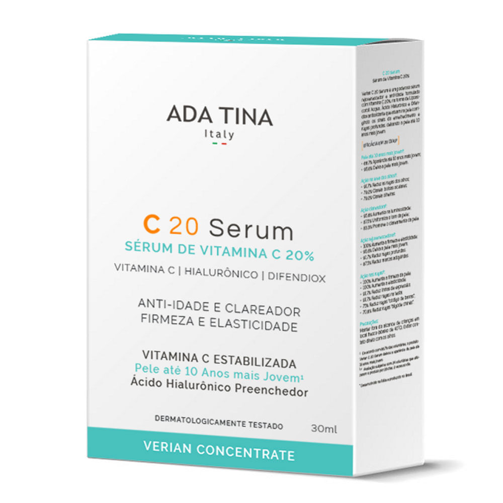 Encontraproduto.com.br - Sérum Rejuvenescedor Ada Tina C 20 30ml