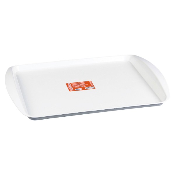 Encontraproduto.com.br - Bandeja Fast Food Snacks 34,7x23,5 cm Branca Pleion