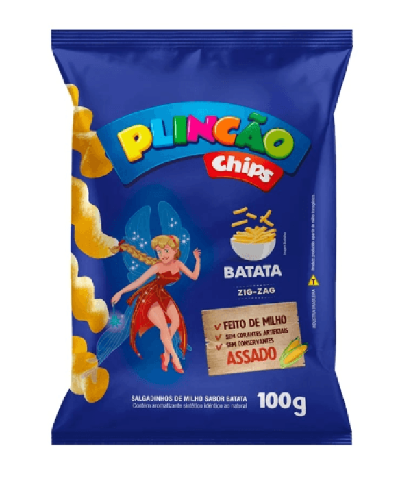 Salgadinho Plincão Chips Batata - 100g