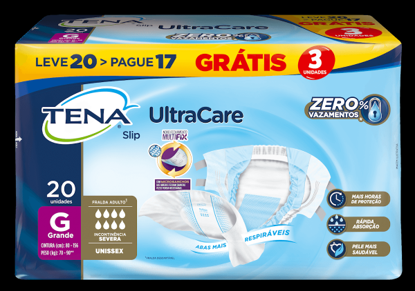 Encontraproduto.com.br - Fralda Tena Slip Dermacare C/16
