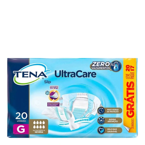 Encontraproduto.com.br - Fralda Tena Slip Dermacare C/16