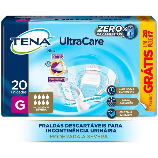 Encontraproduto.com.br - Fralda Tena Slip Dermacare C/16