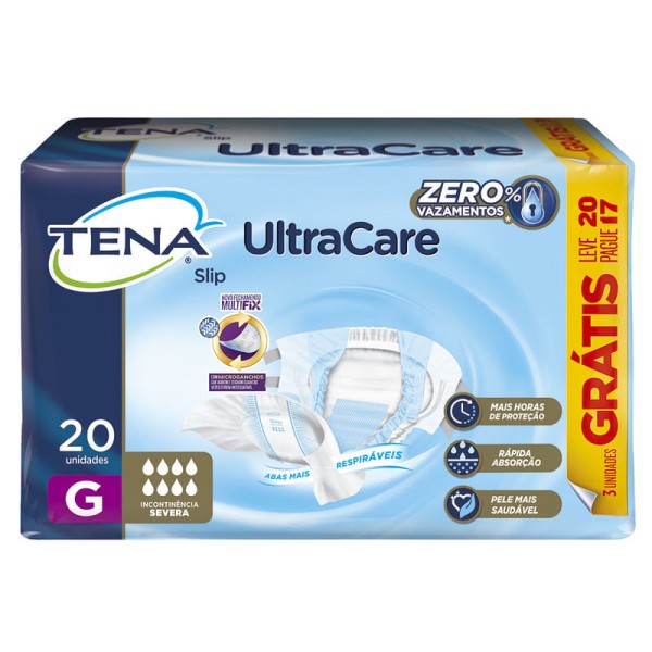 Encontraproduto.com.br - Fralda Tena Slip Dermacare C/16
