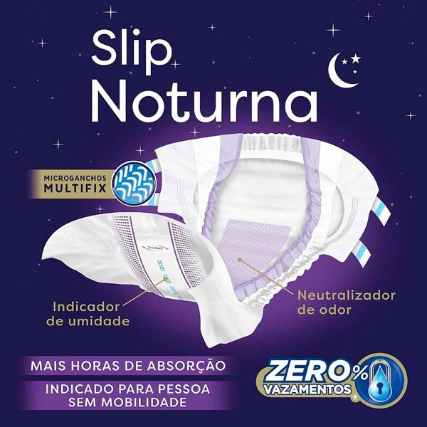 Encontraproduto.com.br - Fralda Geriátrica Tena Slip Noturna Tamanho G com 7 Unidades