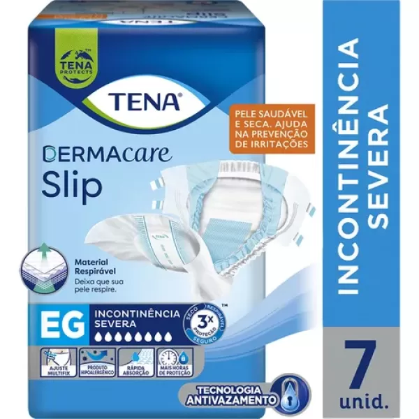 Fralda Geriátrica Tena Dermacare Slip G 8un