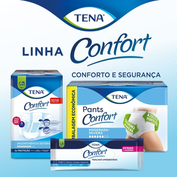 Encontraproduto.com.br - Roupa Íntima Descartável Tena Pants Confort G/eg 24 Unidades
