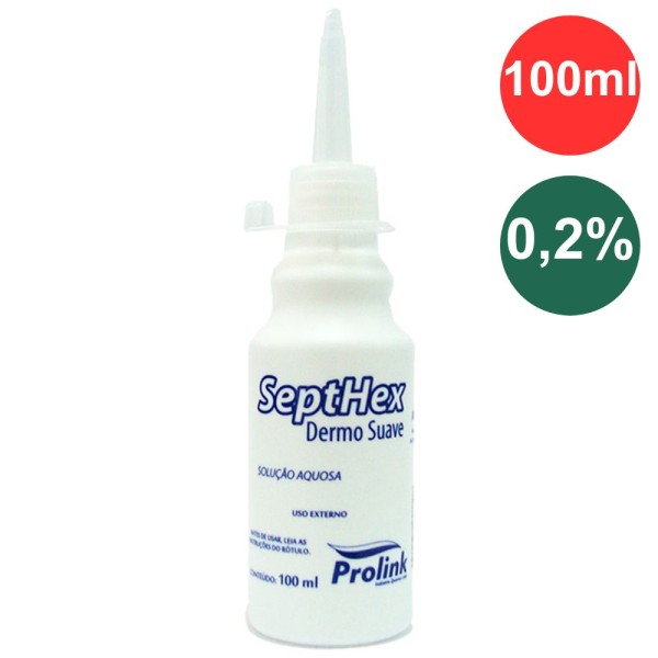 Clorexidina Aquosa 0,2% Septhex Dermo Suave Almotolia 100ml