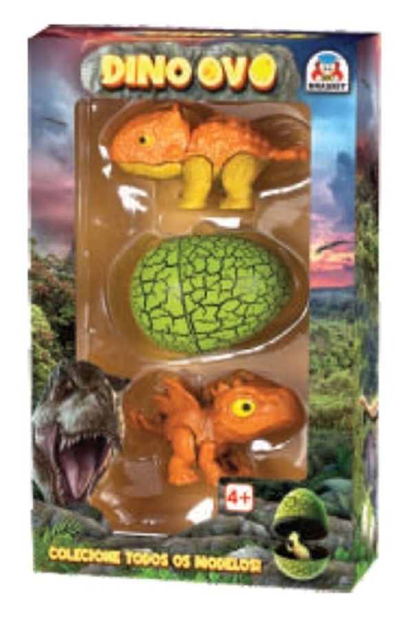 Encontraproduto.com.br - Brinquedo Dino Ovo - Kit com 3 Dinos - Braskit