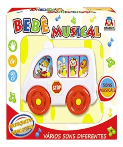 Bebê Musical Ônibus Escolar - Braskit