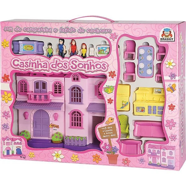 Encontraproduto.com.br - Casinha Dos Sonhos Suite Com Som De Campainha - Braskit