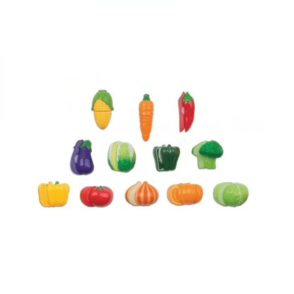 Encontraproduto.com.br - Kit Comidinha Infantil - Horti Fruti - Legumes Com Corte - Braskit