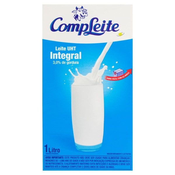Encontraproduto.com.br - Leite Uht Compleite Integral Caixa 1l